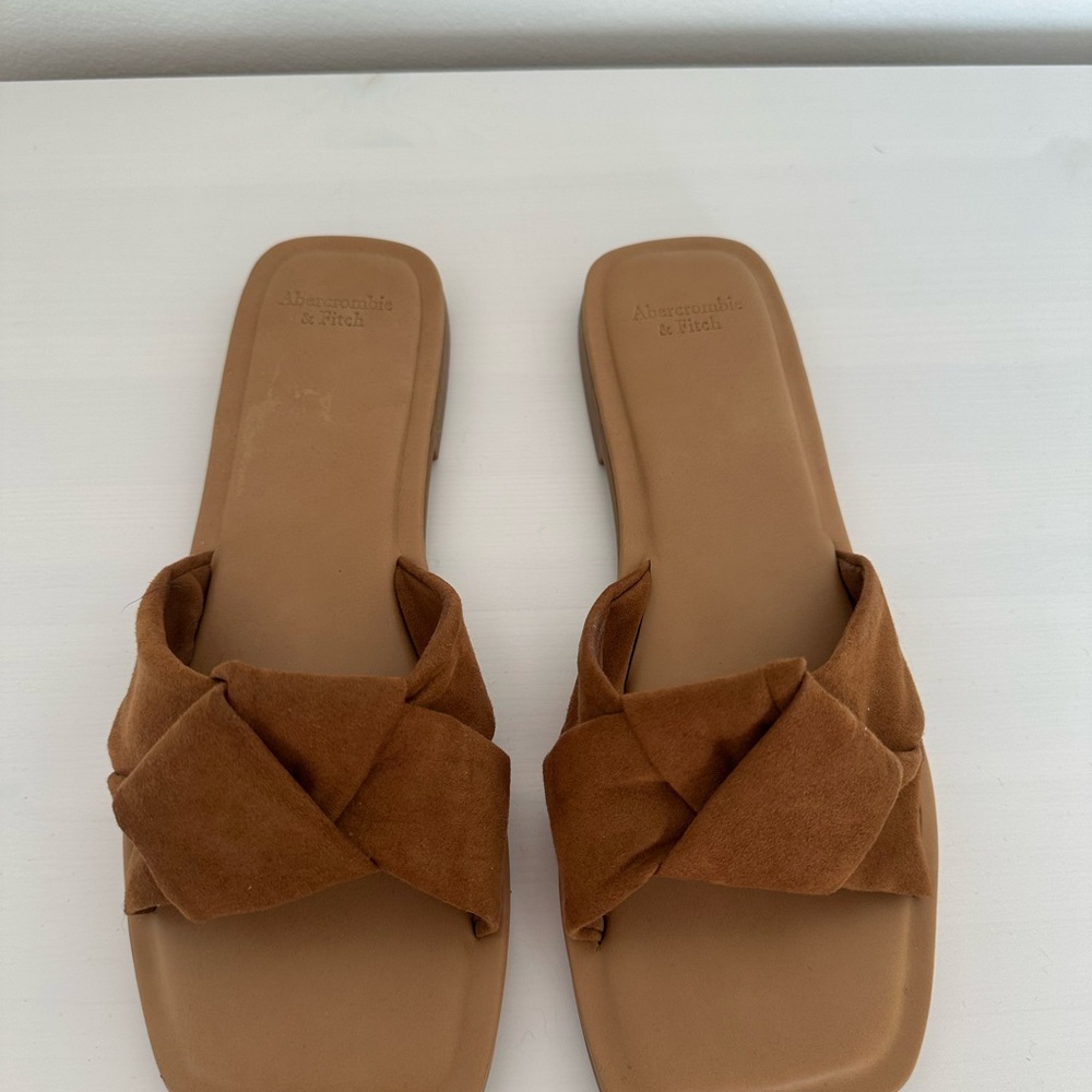 Abercrombie & Fitch Women's Brown Slide Sandals